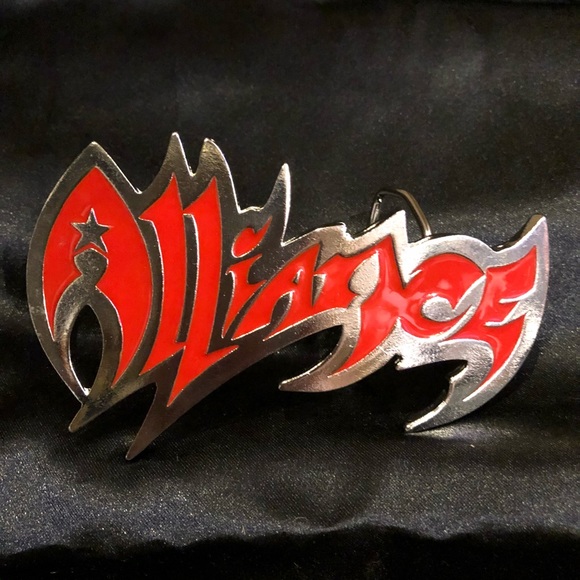 {Alliance} Bowling Brand Metal Belt Buckle - Picture 1 of 4